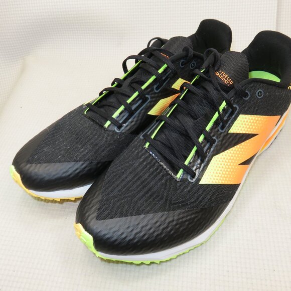 New Balance UXCR7LB5 FuelCell XC7 v5 Shoes Sneakers Black Bleached Lime 12.5 D - Picture 2 of 14